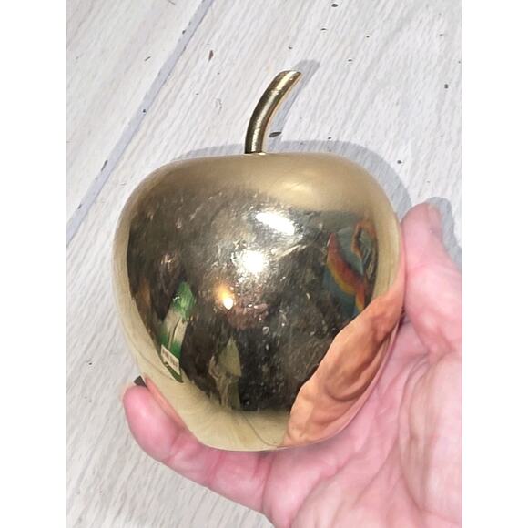 Vintage Solid Brass Apple The Master Teacher Award - Picture 6 of 6